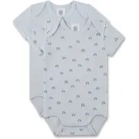Sanetta Romper Korte Mouw Dubbelpak Blauw | Maat: 68