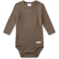 Sanetta - Kid's Wool Body L/S - Merino-ondergoed 92/98, bruin