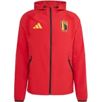 Adidas Tussenjas 'Belgium Tiro Travel Full Zip' geel / rood / zwart