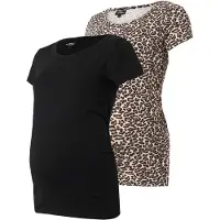 ONLY Maternity Shirt 'OLMLovely' lichtbeige / bruin / lichtgrijs / zwart