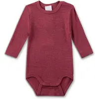 Sanetta - Kid's Wool Body L/S - Merino-ondergoed 80/86, rood