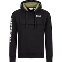 Lonsdale Sweatshirt 'Rushen' antraciet / zwart / wit