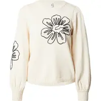 ONLY Trui 'ONLMAGNOLIA' ecru / zwart