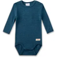 Sanetta - Kid's Wool Body L/S - Merino-ondergoed 44/50, blauw