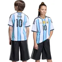Adidas Functioneel shirt 'Argentina 26 Home Messi Kids' hemelsblauw / goud / zwart / wit