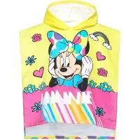 Minnie mouse Badjas 'Minnie Mouse' neonblauw / geel / lichtroze / wit