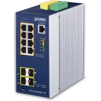 Planet Industrial GE PoE+ 2*1G SFP+ 2*2.5G - Switch - 1 Gbps