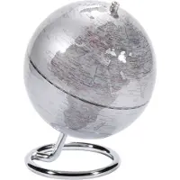 Troika | Wereldbol GALILEI| Zilverkleurig | Ø13cm / Emform