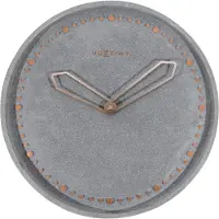 Nextime - 3197GS - Wandklok - 35cm - grijs - Cross
