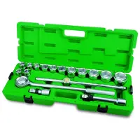 Toptul Dopsleutelset 3/4 inch 6-kant 17Stk 19 21-27 30 32 36 38 41 46 50mm