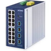 Planet Technology Corp. IGS-4215-16T4X Industrial L2/L4 16-Port Managed Switch IGS-4215-16T4