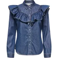 ONLY Blouse 'ONLINDIGO' blauw denim