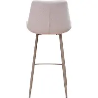 Bronx71 Scandinavische barkruk Maud gerecyclede stof off white 74 cm - Barkrukken set van 2 - barstoel