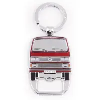 Brisa VW Collection - Volkswagen sleutelhanger accessoire sleutelhanger met bierflesopener in T3 Bulli Bus design (wit)