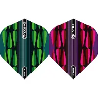 Red Dragon Yin Yang Pink Green - Dart Flights