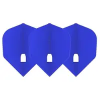 L-Style Champagne Flight L3 Shape Solid Blue - Dart Flights