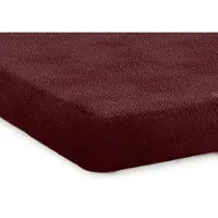 Eleganzzz Hoeslaken Teddy Pluche 35cm Hoekhoogte - bordeaux 180x210/220cm