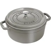 Staub Gietijzeren Braadpan Rond Grafietgrijs 30 cm/8,4 l