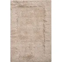 Beliani BABAIL - Badmat - Lichtbruin - 60 x 90 cm - Katoen