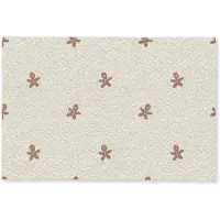 MuchoWow Deurmat 60x40 cm - Droogloopmat Patroon - Koekjes - Beige - Mat voor binnen - Schoonloopmat - Deurmatten met print - Inloopmat