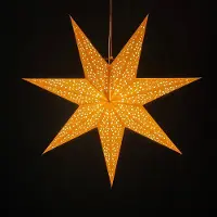 Morethanhip Papieren kerstster “Luma” – 60 cm – 7 punten – incl. verlichtingskabel (zonder lampje)