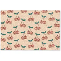 MuchoWow Deurmat 60x40 cm - Droogloopmat Kers - Disco - Patroon - Mat voor binnen - Schoonloopmat - Deurmatten met print - Inloopmat