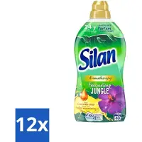 Silan Aromatherapy - Wasverzachter - Fascinating Jungle - Essentiële Oliën en Langdurige Parfum - 48 Wasbeurten - 1.056L - Voordeelverpakking - 12 stuks