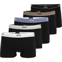 BOSS Boxershorts blauw denim / lichtbruin / zwart / wit / offwhite