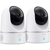 Eufy 2 x by Anker 2K Indoor Camera - Zwart en wit - Bundelvoordeel