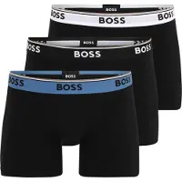 BOSS Boxershorts 'Power' saffier / zwart / wit