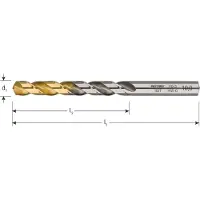 Rotec HSS-G spiraalboor, DIN 338, type HD-S, TiN-top, ø6,1 - 10 stuk(s) - 102.0610T