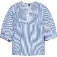 Dreimaster Maritim Blouse blauw / wolwit
