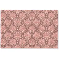 MuchoWow Deurmat 60x40 cm - Droogloopmat Waaiermotief - Patroon - Roze - Mat voor binnen - Schoonloopmat - Deurmatten met print - Inloopmat