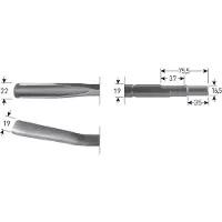 Rotec 6-kant Gutsbeitel 22x250mm 6-kant ø19,0 / ø16,5x35 - 2153015