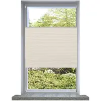 vidaXL Plissé rolgordijn 80x100cm creme online kopen