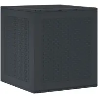 vidaXL Opbergbox met opslag Antraciet 55 x 53 x 57 cm Polypropyleen