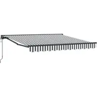 vidaXL Zonnescherm Frame Antraciet en Wit 300 x 250 cm