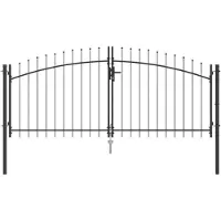 vidaXL Dubbele Heining WOERDEN 299,5 x 149,5 cm Staal Vergrendelbaar