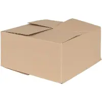 vidaXL Vouwdoos met opslag 50 st Naturel 30 x 30 x 15 cm Karton