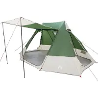 vidaXL Camping Tent 10-persoons Waterdicht Groen taft