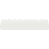 vidaXL Gazonranden 10 st 103 x 0,05 x 22 cm Staal Wit