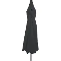 vidaXL Tuinparasol 395 x 395 x 245 cm Polyester Rond Antraciet