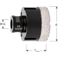 Rotec Graniet tegelboorkroon M14 opname 45 mm PREMIUM - 7574045