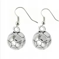 Charme Bijoux Voetbal oorbellen-Zilveren oorhaken -