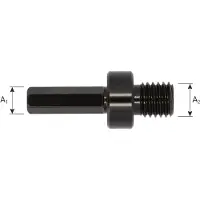 Rotec adapter van 6-knt. 9mm naar M14 (buitendraad)