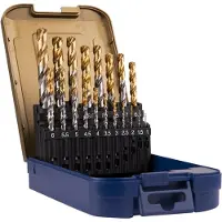 Rotec Spiraalborenset '102T', DIN338, HD-S, TiN, 19-dlg, ø1-10 ABS - 900.0022T - 900.0022T