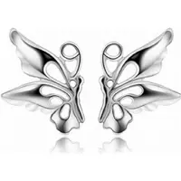 Charme Bijoux Oorbellen Klein zilver vlinder 1 cm