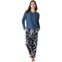 J&j Brothers JJBFP1101 Damespyjama met lange mouwen