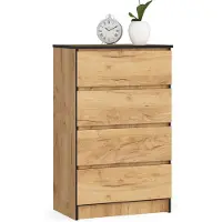 Akord Ladekast K60 met 4 Lades / Furniture Factory / Craft Eik / 60 x 99 x 40 cm