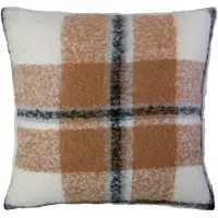 Mars & More Kussen ruit boucle beige 45x45cm